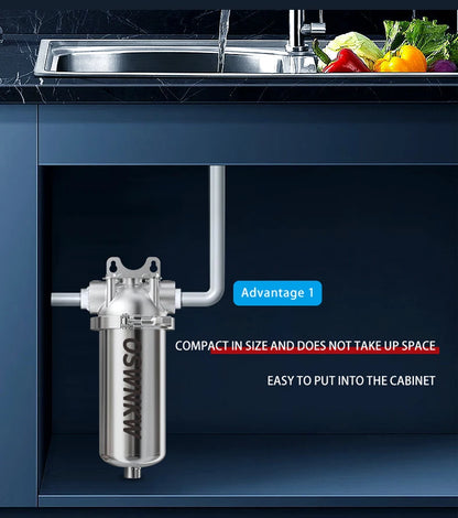 Whole house sediment filter  water filter system 40μm 316 stainless steel mesh.