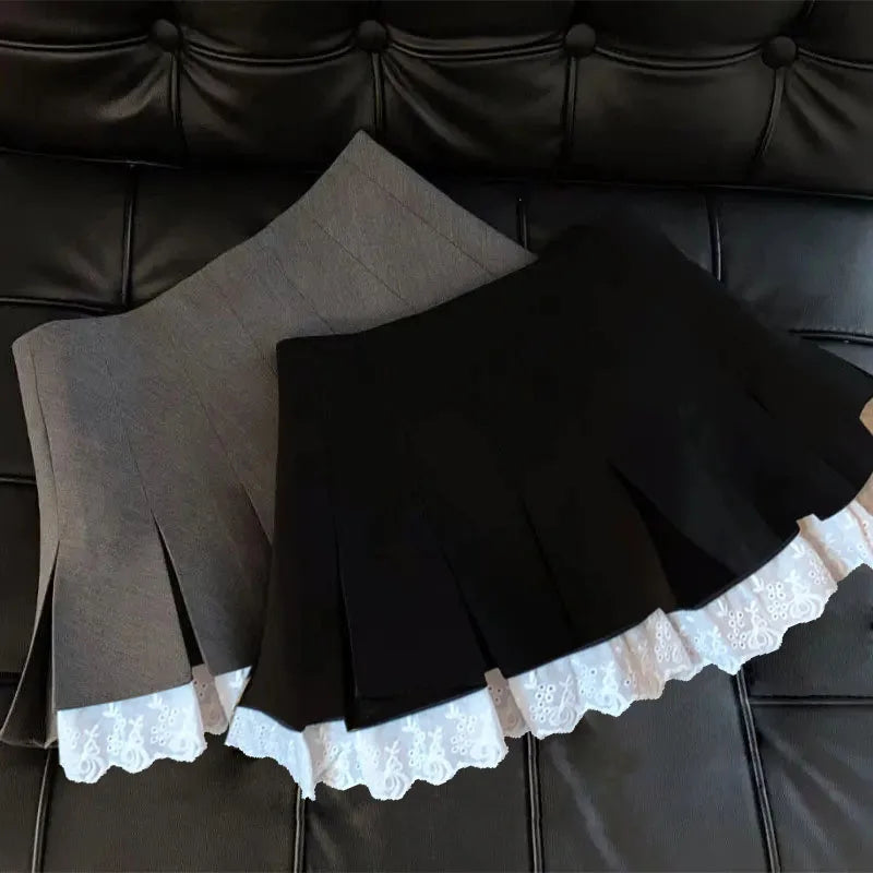 Silver Sequin Skirt Woman High Waist Mini Skirt Woman Fashion Shiny Glitter Elegant Short Skirts For Women Y2k Skirts.