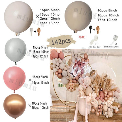 Macaron Rosa Ballon Girlande Bogen Kit Hochzeit Geburtstag Party Dekor Kinder Roségold Latex Ballons Babyparty Dekorationen Kette