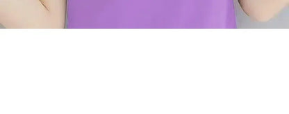 Loose Fit Women's Short Sleeve Polo Neck T-Shirt Summer Slimming Fashionable Top Quality Pure Color Cross-Border Independent.