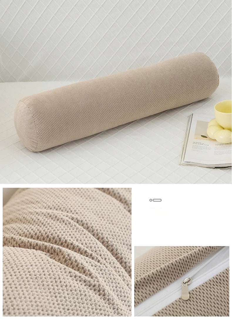 Body Pillow Pregnancy Pillows Chin Lumbar and Leg Support Stomach and Back Sleepers Adjustable Bendable Roll Pillow for Sleeping.