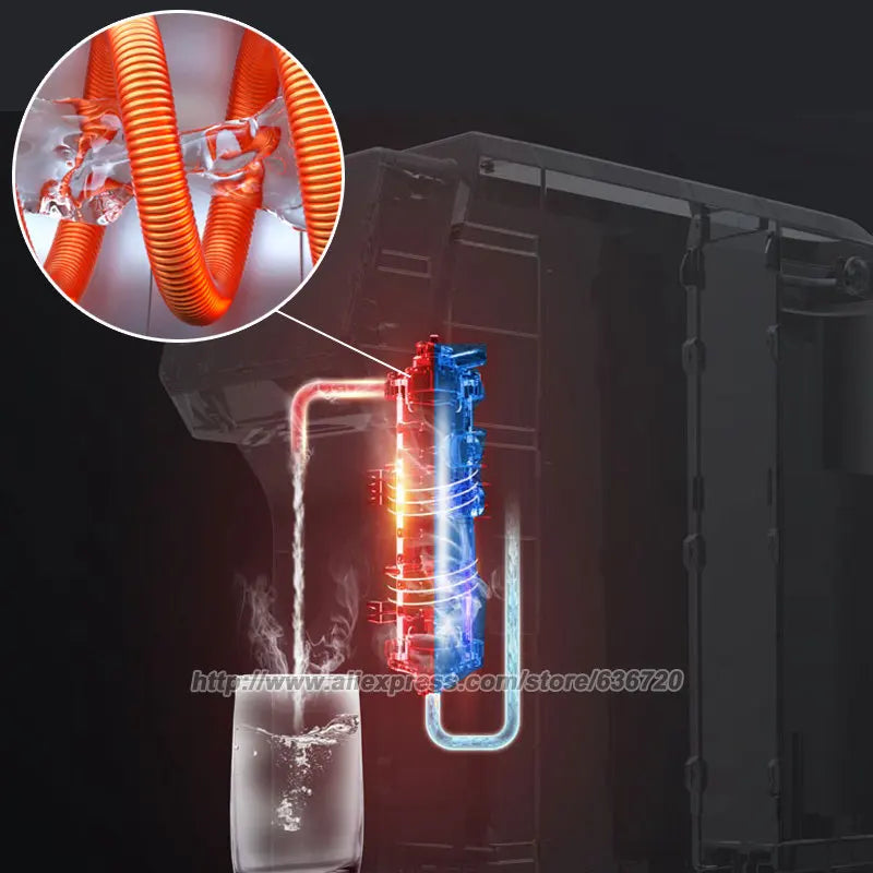 Hydrogen Water Generator/counter top UVC Water Filter RO Machine HOT/COLD Water Purifier, BPA Free (No Installation Required).