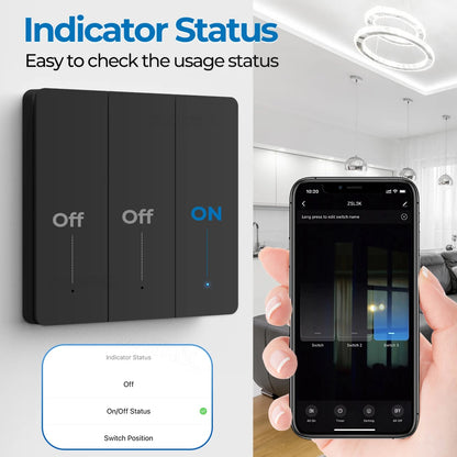 1/2/3gang Tuya EU Zigbee3.0 Smart Switch Kein Neutralleiter Wandlichtschalter Push Button Smart Life APP Funktioniert mit Alexa Google.