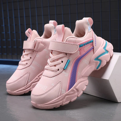 Kids Casual Boys Shoes Soft Sole Kids Shoes Non-slip Sneakers Shoes Outdoor Student's Children Pink Girls Sport Walking Footwear.