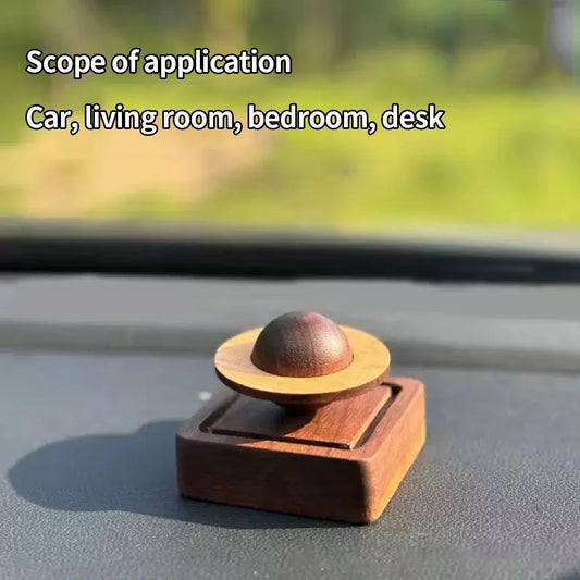 Exquisite Planet Essential Oil Diffuser for Indoor Car Decoration Wood Fragrance Vaporizer.