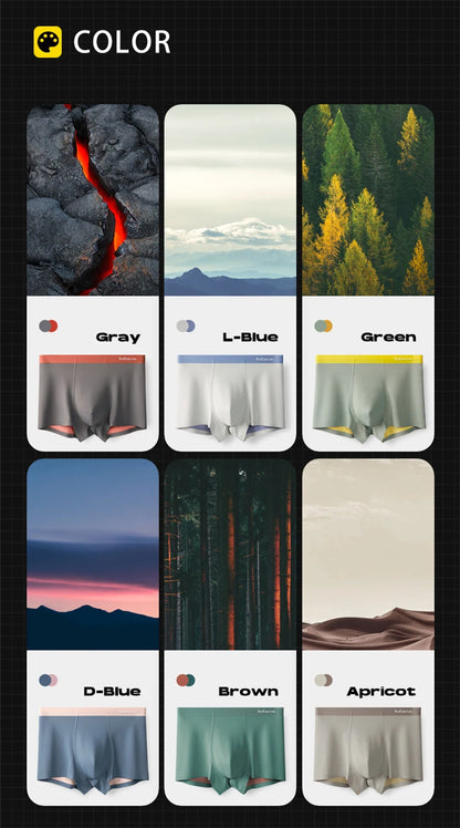 MiiOW 3 stücke 100S Modal Männer Boxer Unterwäsche Eis Seide Licht männer Höschen Boxershorts 5A Antibakterielle Atmungsaktive Mann unterhose