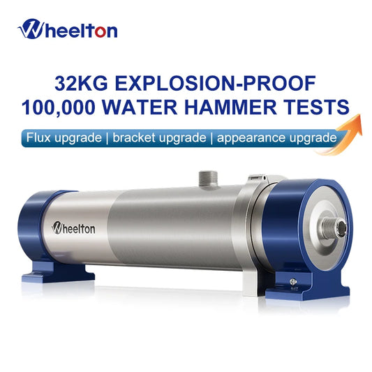 Wheelton whole house high flow water filter purifier 1000L-3000L SUS304 mineral water filter Reusable 0.01um PVDF for 5 years.