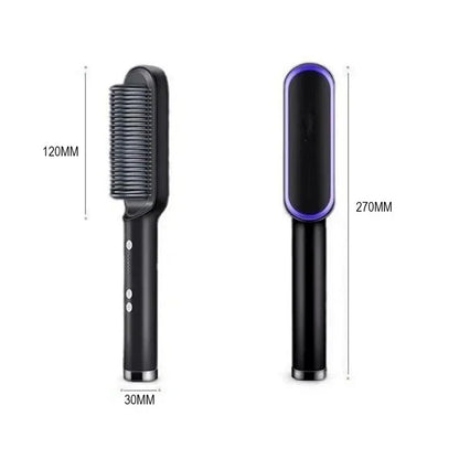 Thermostatic hair straightener Comb 5 temperature settings Straightening brush Quick heat professional hair straightening brush