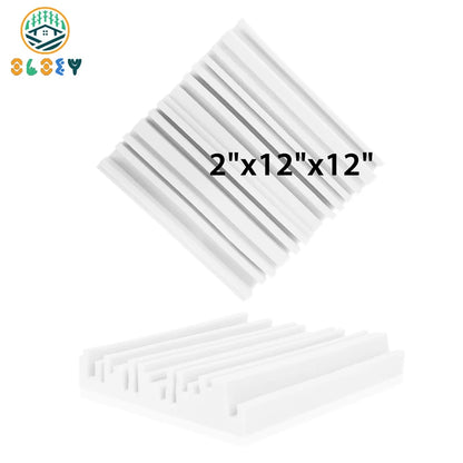 Sound Absorbing Equipment 6/12/24 Pcs, Home Music Noise Isolation Wall Panel, Broadband Acoustic Panels Soundproof Foam Padding