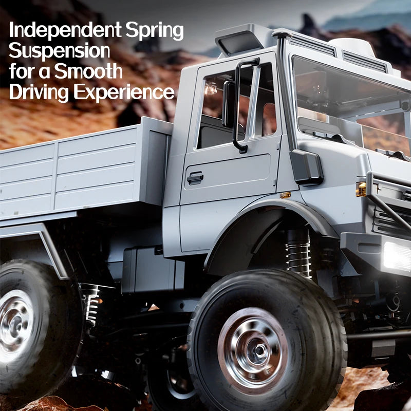 C8823 6WD RC Car 1/18 Off-road Remote Control Vehicle 2.4G High Speed Climbing Transport Rescue Crawler Model Toys for Children.