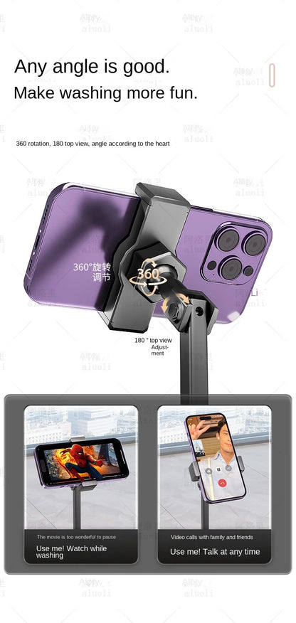 Kitchen 304 Stainless Steel Waterfall Sink, Large Single Slot, Digital Display Embossed Washing Basin Household Dishwashing Sink