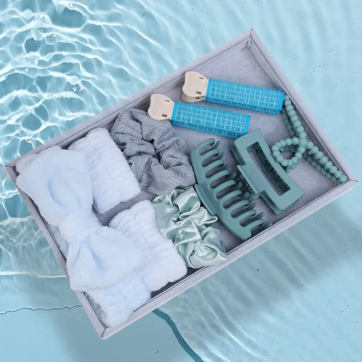 58-Piece Hair Accessories Set Butterfly End Hair Ties Shark Clip Flower Hair Grips Hair Bands Hair Accessories for Women Girls.