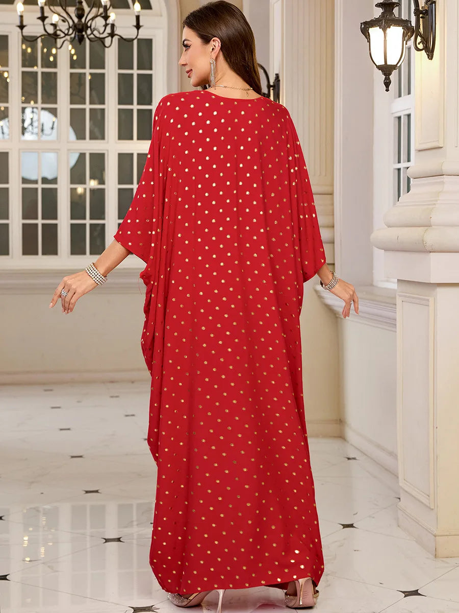 Frauen bestickte lange Kaftane Plus Size Kaftan Kleider Strand Badeanzug Cover Up Moomoo Kleid marokkanische Robe.