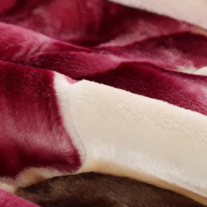 Ultra Soft Cozy Flowers Rose Throw Blanket Microfiber Heavy Fluffy Fleece Blanket for Home Bed Dormitory