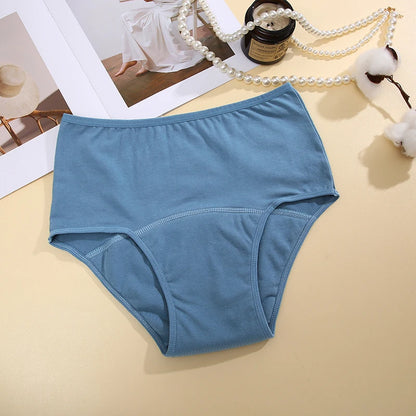 FINETOO Leak Proof Menstrual Panties Underwear Period Physiological Panty Women Waterproof Brief High Waist S-XL Female Lingerie