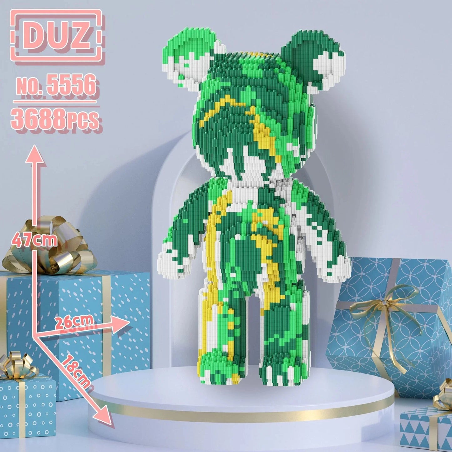 Oversized Violents Bear Building Blocks Assembled Toys DIY Adult Educational Children's Toys Birthday Gift Model Dolls Toys.