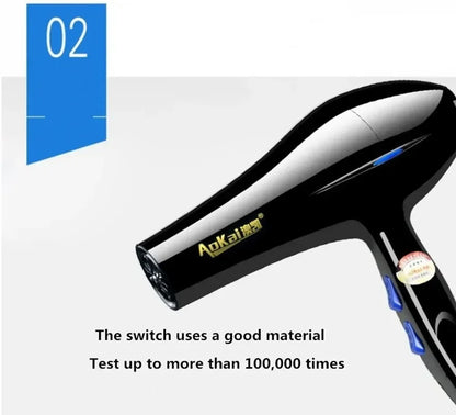 Professional Powerful Hair Dryer Fast Styling Blow Dryer Hot And Cold Adjustment Air Dryer Nozzle For Barber Salon Tools