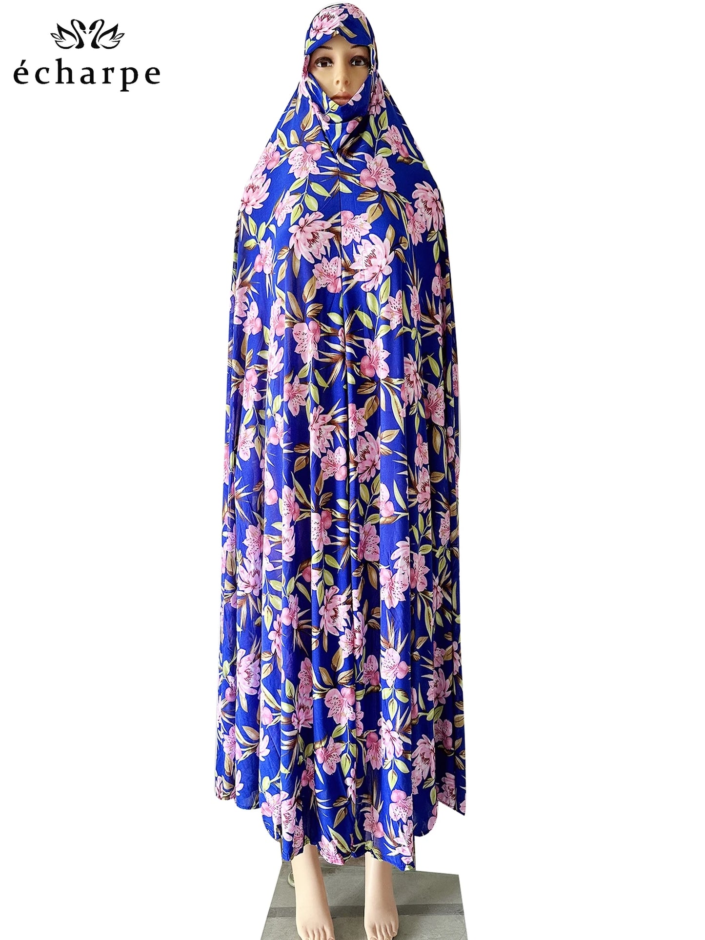 6XL Ramadan Muslim Pullover Sleeveless Dress Women Prayer Garment Arab Jibab Dubai Abaya Islamic Femmel Khimar Worship Robe