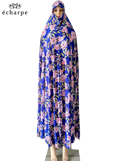 6XL Ramadan Muslim Pullover Sleeveless Dress Women Prayer Garment Arab Jibab Dubai Abaya Islamic Femmel Khimar Worship Robe