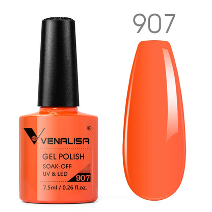 Venalisa New 7.5ml Neon Gel Nail Art Manicure Soak Off Camouflage Natural Nude Color Silicone Nail Gel Polish Lacquer Varnishes.