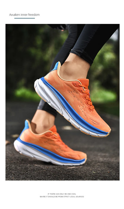 Men's Running Shoes Luxury shoes Couple Outdoor Sneakers Cushioning Breathable Mesh Off-road Trainer Shoes Race Non-Slip Fashion.