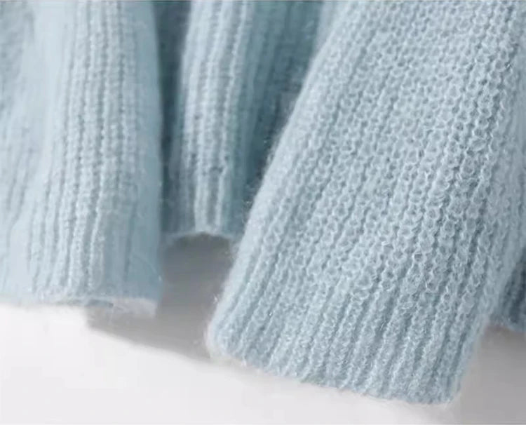 Elegante durchsichtige Frauen Pullover Pullover lose Jumper Herbst Winter weiche warme Frauen Strickwaren Pullover grundlegende solide Kaschmir Tops.