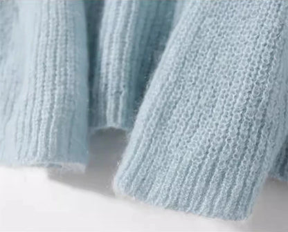 Elegante durchsichtige Frauen Pullover Pullover lose Jumper Herbst Winter weiche warme Frauen Strickwaren Pullover grundlegende solide Kaschmir Tops.