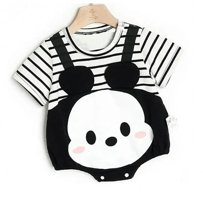 Baumwolle Neugeborenen Baby kurze Ärmel Dreieck Stram pler Junge Mädchen Cartoon Hosenträger Kleidung Overalls insgesamt ein Stück 0-24m.