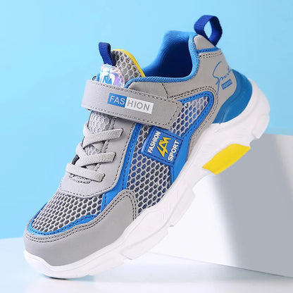 4 Color Kids' Breathable Mesh Sneakers Non-Slip School Sports Shoes for Boys Girls Lightweight Casual Walking Shoes