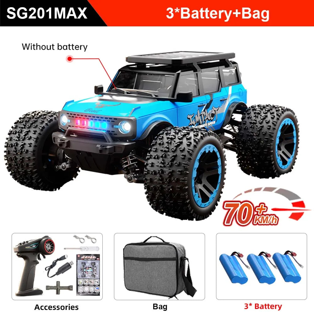 ZLL SG201 MAX 1:20 High Speed Drift Racing Car 70KM/H Brushless Motor 4WD RC Off Road Car Monster Trucks Toys For Kids Gifts.