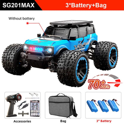 ZLL SG201 MAX 1:20 High Speed Drift Racing Car 70KM/H Brushless Motor 4WD RC Off Road Car Monster Trucks Toys For Kids Gifts.