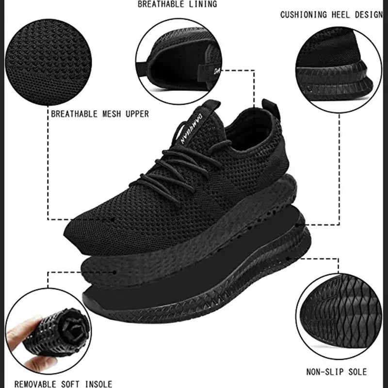 Men Walking Shoes Lightweight Breathable Sneakers 2024 Men Women Couple Casual Shoes Large-sized36-46 Flats Sneakers Men Shoes.