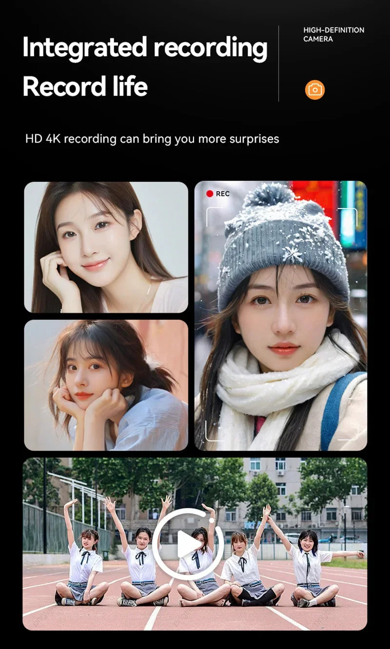 Xiaomi 4K Digital Camera 50MP 16X Student Camera Outdoor Anti-Shake Digital Video Camera Flash Video Recorder Small Video Camera.