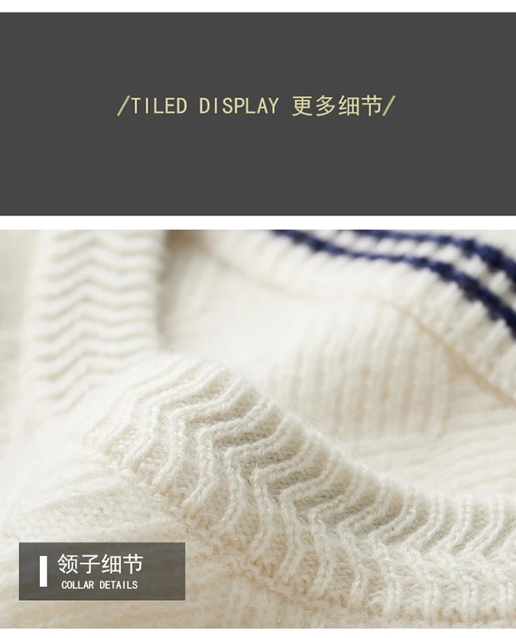 LHZSYY Men' New 100%Cashmere Sweater Winter O-Neck Mat Pullovers Long Sleeve Loose Plus Size Base Shirt Thicken Casual Knit Tops.