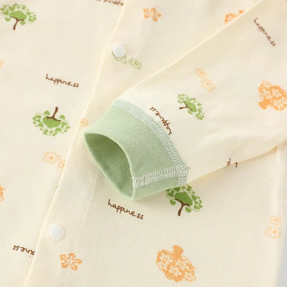 Baby-Body, Baumwolle, bedruckt, langärmelig, für Jungen und Mädchen, für Kleinkinder, Komfort, Creeper, Einteiler, Frühling und Herbst.