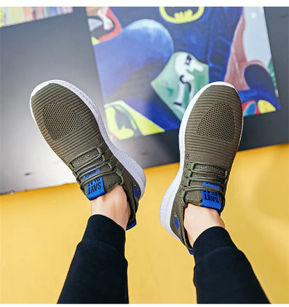 2023 New Spring Autumn Men's Shoes Sports All-match Middle-aged And Elderly Casual Shoes Breathable Fashion Men's Cloth Shoes