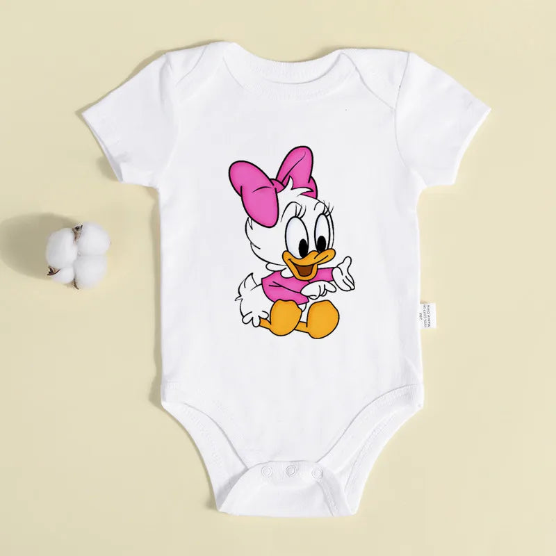 Baby Donald und Daisy Babykleidung Baumwolle Neugeborene Bodys Twin Junge Mädchen Onesie Sommer Overall