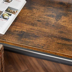 VASAGLE Schreibtisch, Computertisch, schmaler Bürotisch, 140 x 60 x 76 cm, Arbeitszimmer, Homeoffice, Büro, einfacher Aufbau