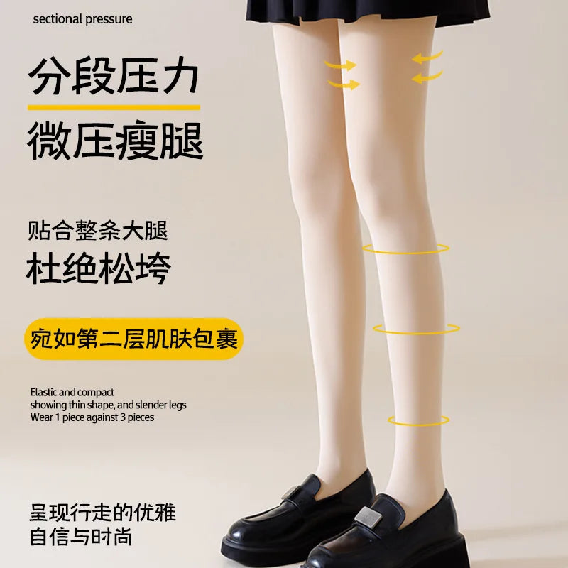 Women Tights Bare Legs for Women Autumn Winter Natural Skin Color Velvet Thickened Pantyhose Beauty Leggings One-piece Pants