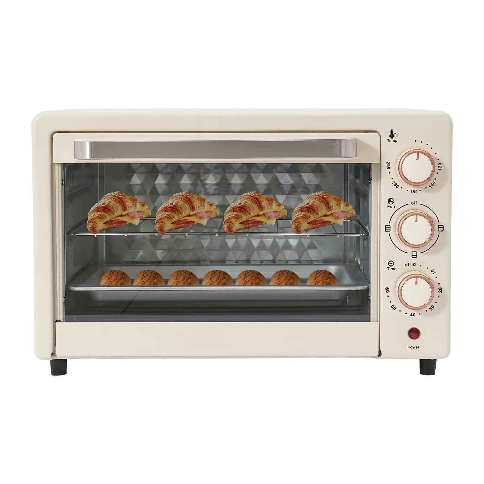 Electric Oven Mini Oven With Adjustable Temperature And 60-Minute Timer 22L Electric Oven.