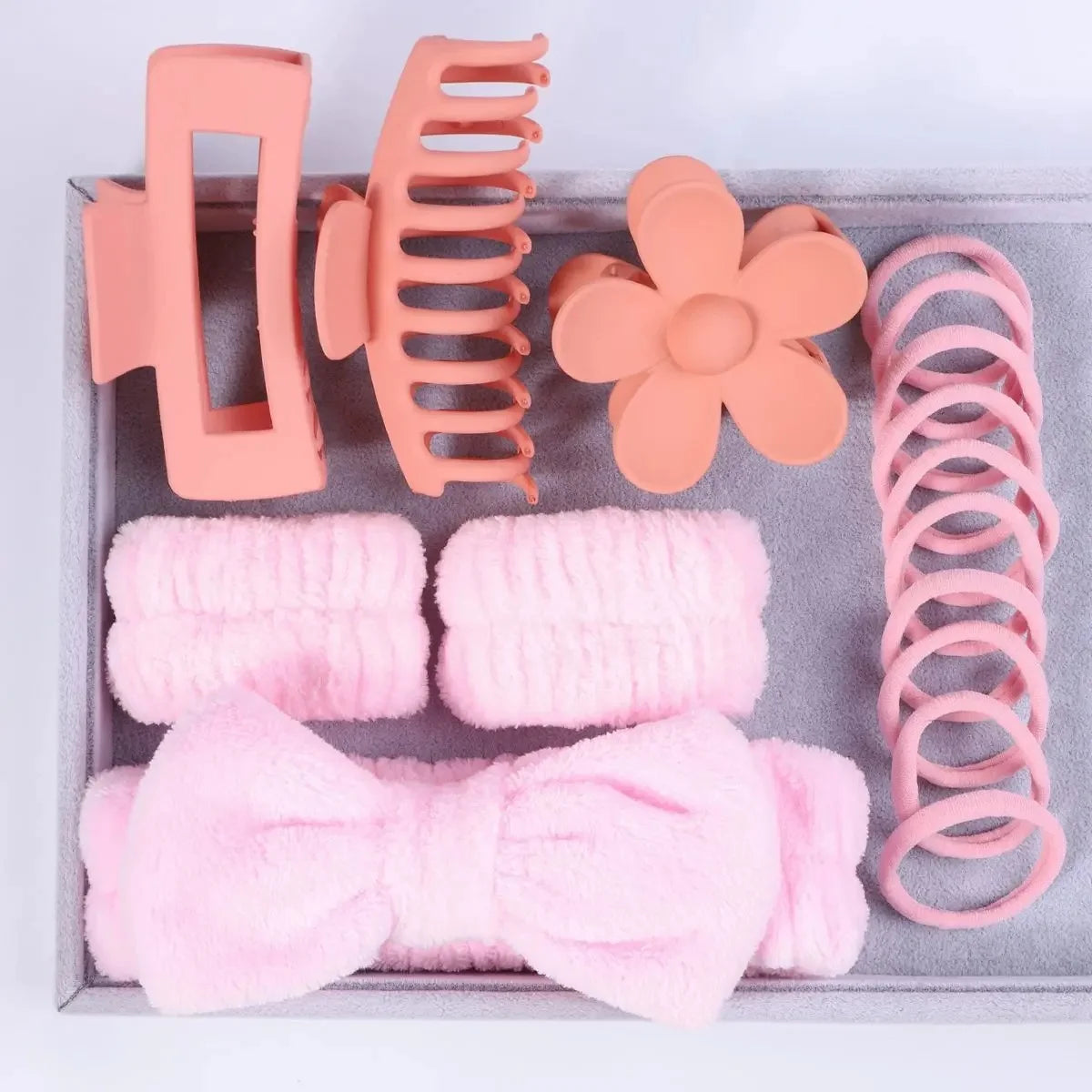 58-Piece Hair Accessories Set Butterfly End Hair Ties Shark Clip Flower Hair Grips Hair Bands Hair Accessories for Women Girls