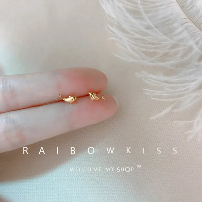 silver-plate Gold Color Mini Small Butterfly Heart Stud Earring For Women Cartilage Helix Tragus Ear Piercing Jewelry Gift