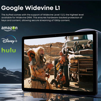 CHUWI AuPad 10.95-inch Tablet FHD Screen 8GB DDR4 128GB ROM 4G LTE GPS Android 14 Snapdragon 685 Octa-Core Widevine L1 Tablet PC.