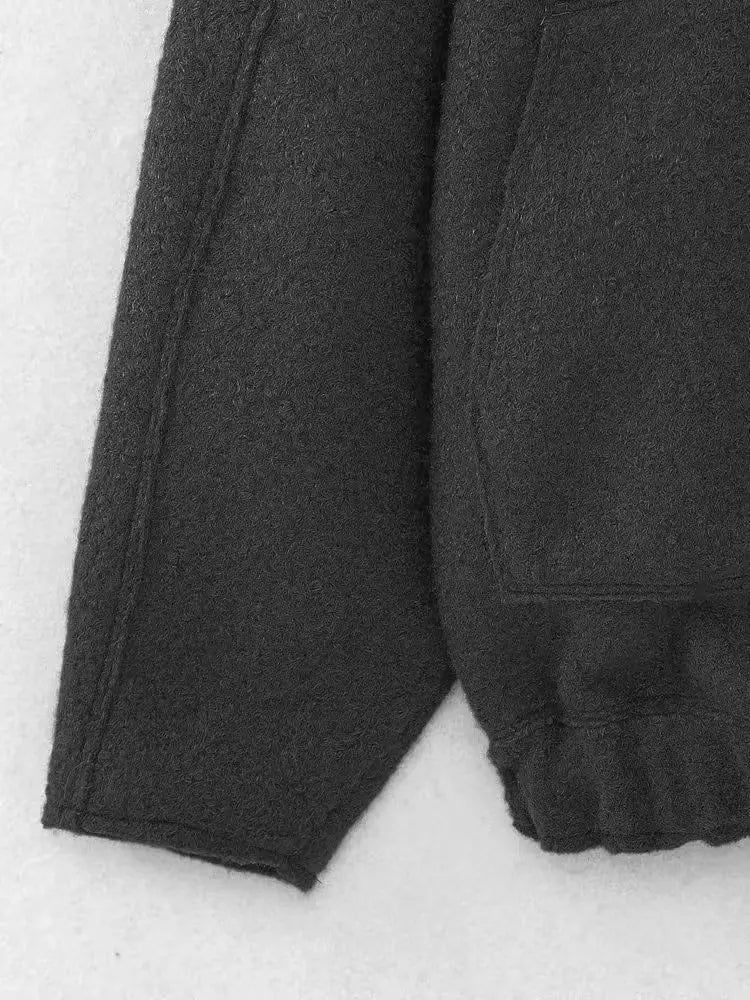 TRAFZR Damenjacken Frühling 2023, elegantes Fleece, Vintage, neue Oberbekleidung, Langarm, Harajuku, Y2k, Streetwear, Bomberjacken