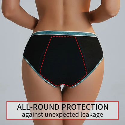 Leak-Proof Period Underwear Women Plus Size High Absorbency Reusable Menstrual Panties Anti-Stain Heavy Flow Protection Night.