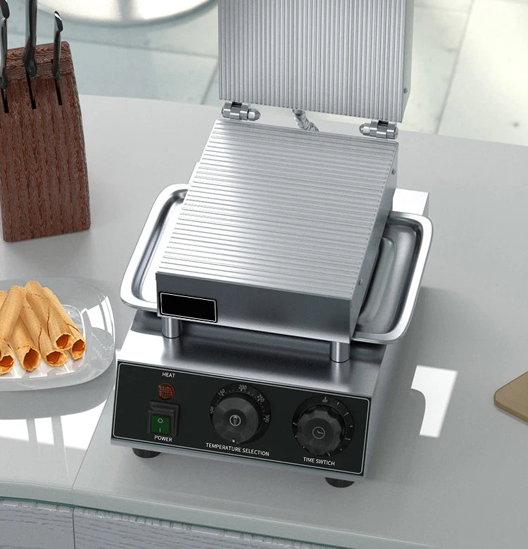 Household 220v NS-10 Ice Cream Egg Pastry Machine Crispy Egg Roll Machine Baked Waffle Cake Baking Pan Crispy Machine Baking Too.