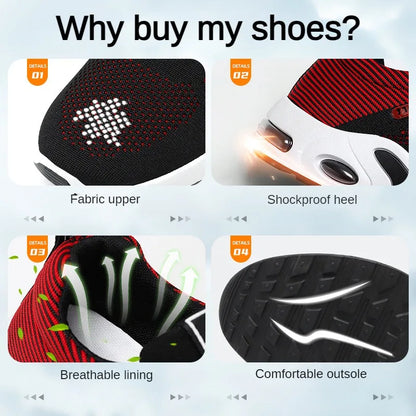 Professional Running Shoes For Men Lightweight Men's Designer Mesh Sneakers Lace-Up Male Outdoor Sports Tennis Shoe.