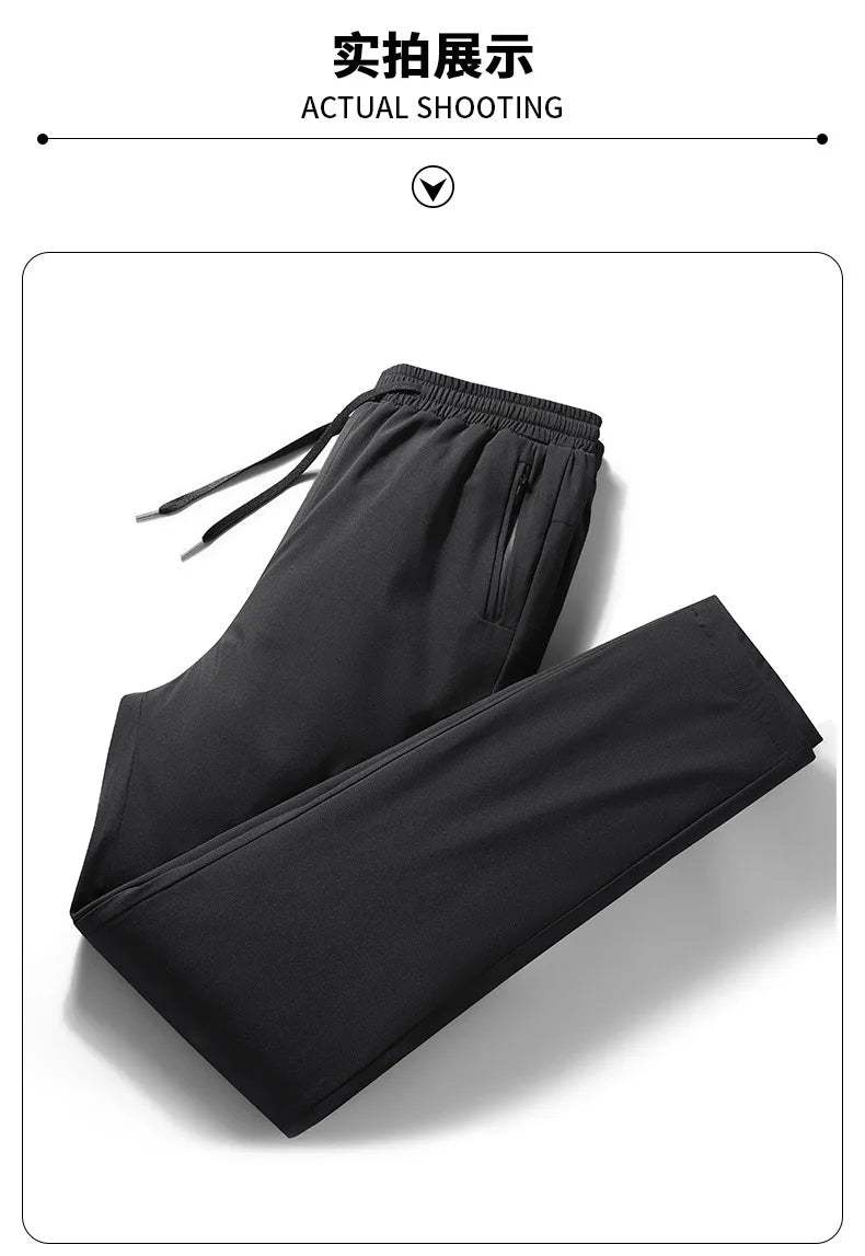 Luxury Winter Thick Warm Windproof Waterproof White Duck Down Pants Men New Down Pants Outward Wearing Cold Proof Sports Pants.