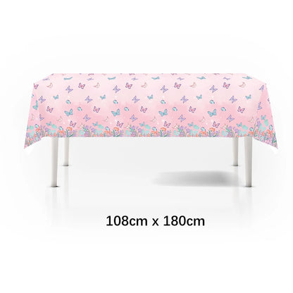 Schmetterling Mädchen Geburtstag Party Einweggeschirr Fee Rosa Pappteller Tassen Serviette Tischdecke Geburtstag Party Dekorationen.