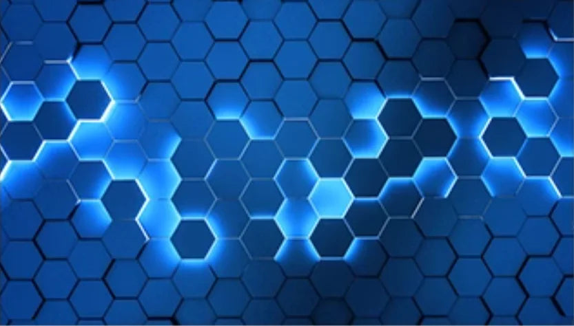 Custom Technology oriented KTV wallpaper private rooms 3D concave hexagonal wall panels e-sports room geometric home decoration